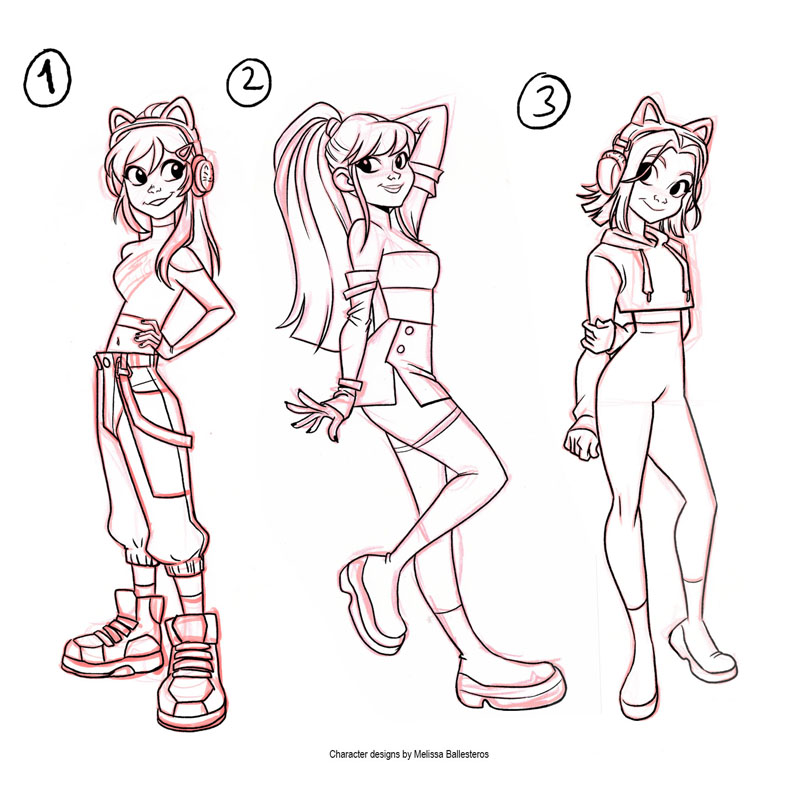 Original character design by Melissa Ballesteros