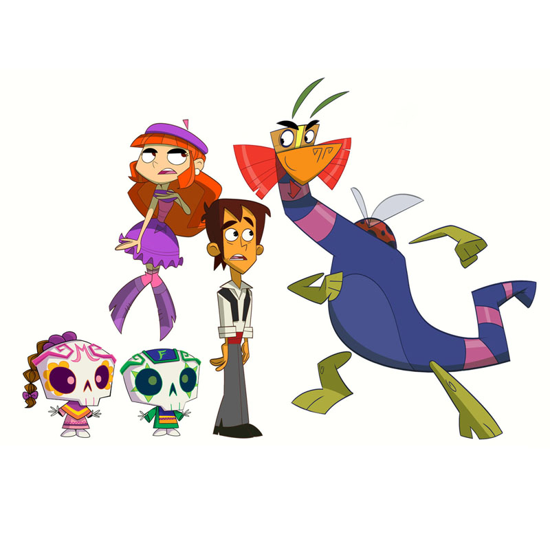 Elenco Animado — Personajes Varios, character design by Melissa Ballesteros