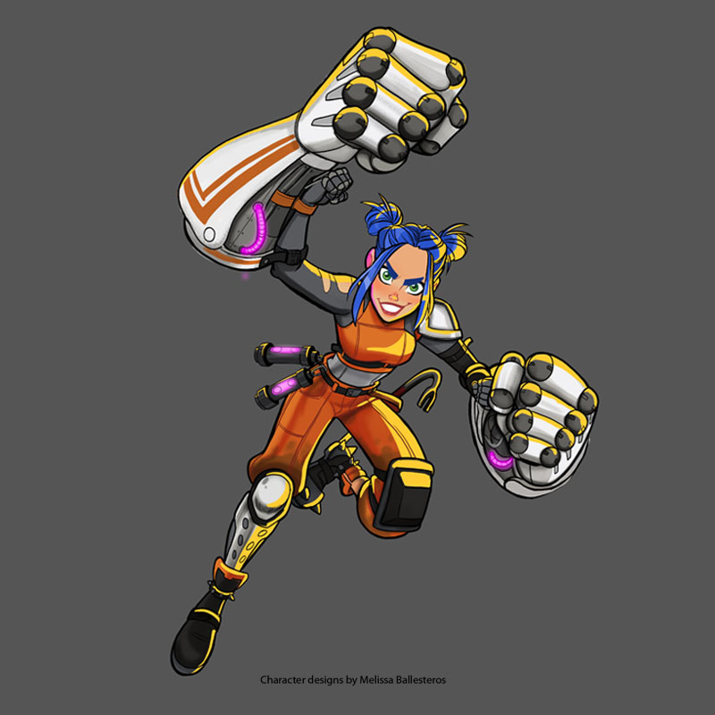 Cyborg Luchadora — Color Final