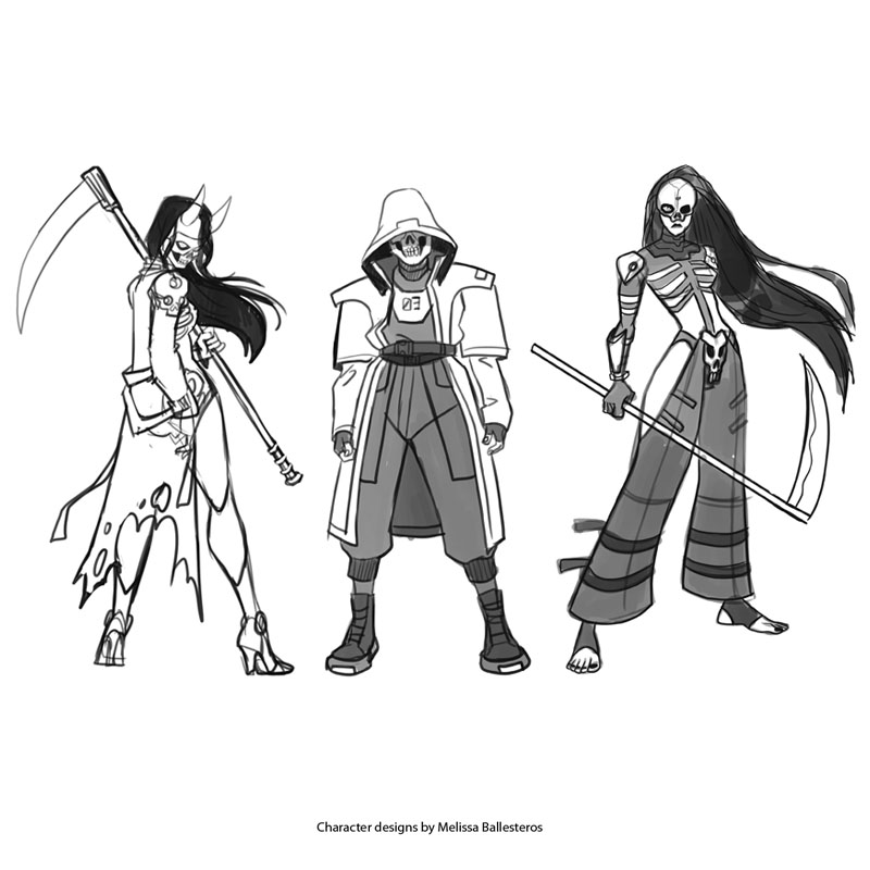 Guerreros de la Muerte — Boceto