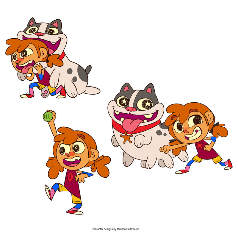Niña y Gato Sheriff — Acción