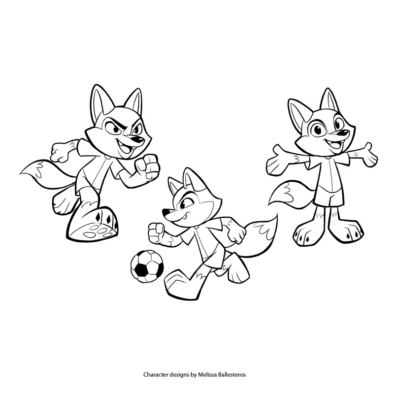 Zorro Atlas — Poses de Fútbol