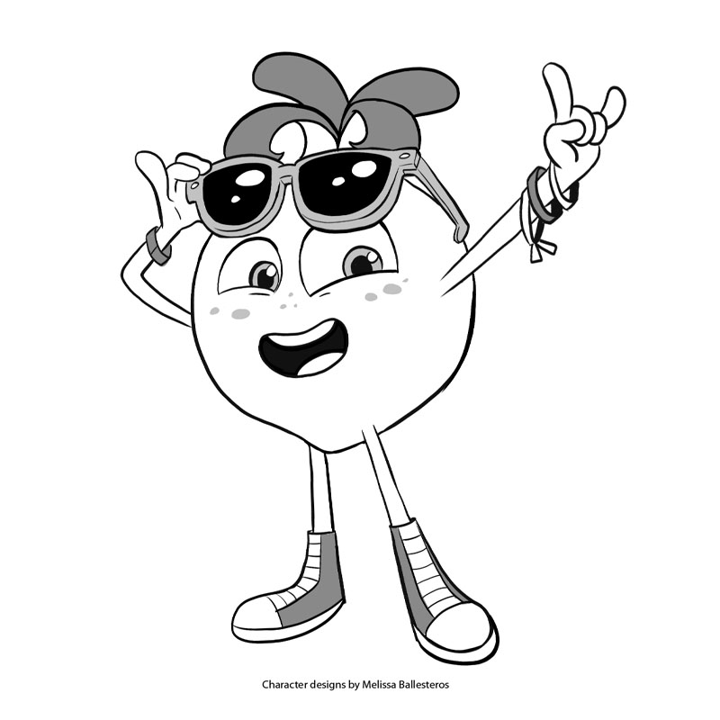 Limón con Lentes — Boceto