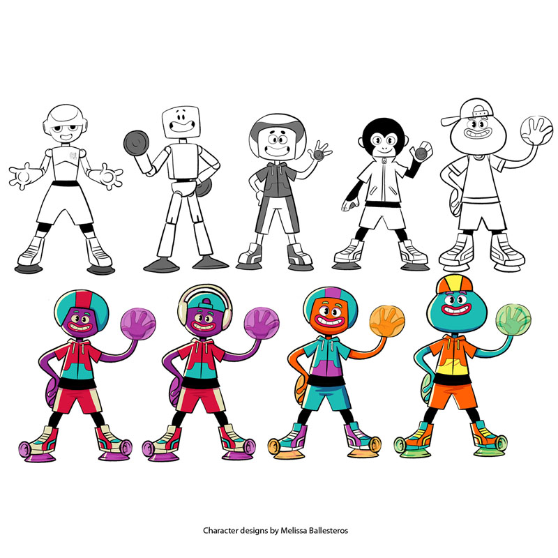 Jugadores de Roller Derby — Variantes de Color