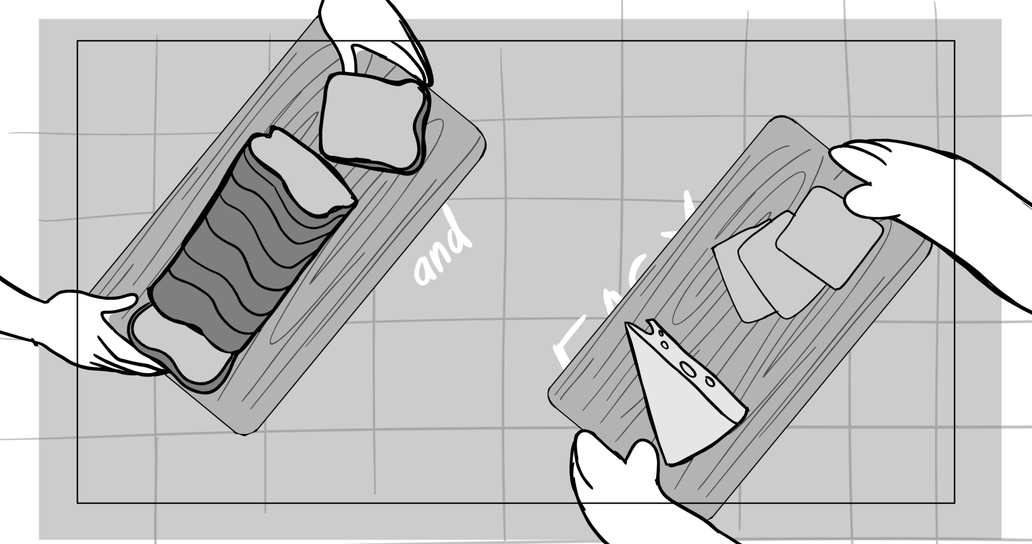 Bimbo — Escena 2, panel 4, storyboard by Melissa Ballesteros