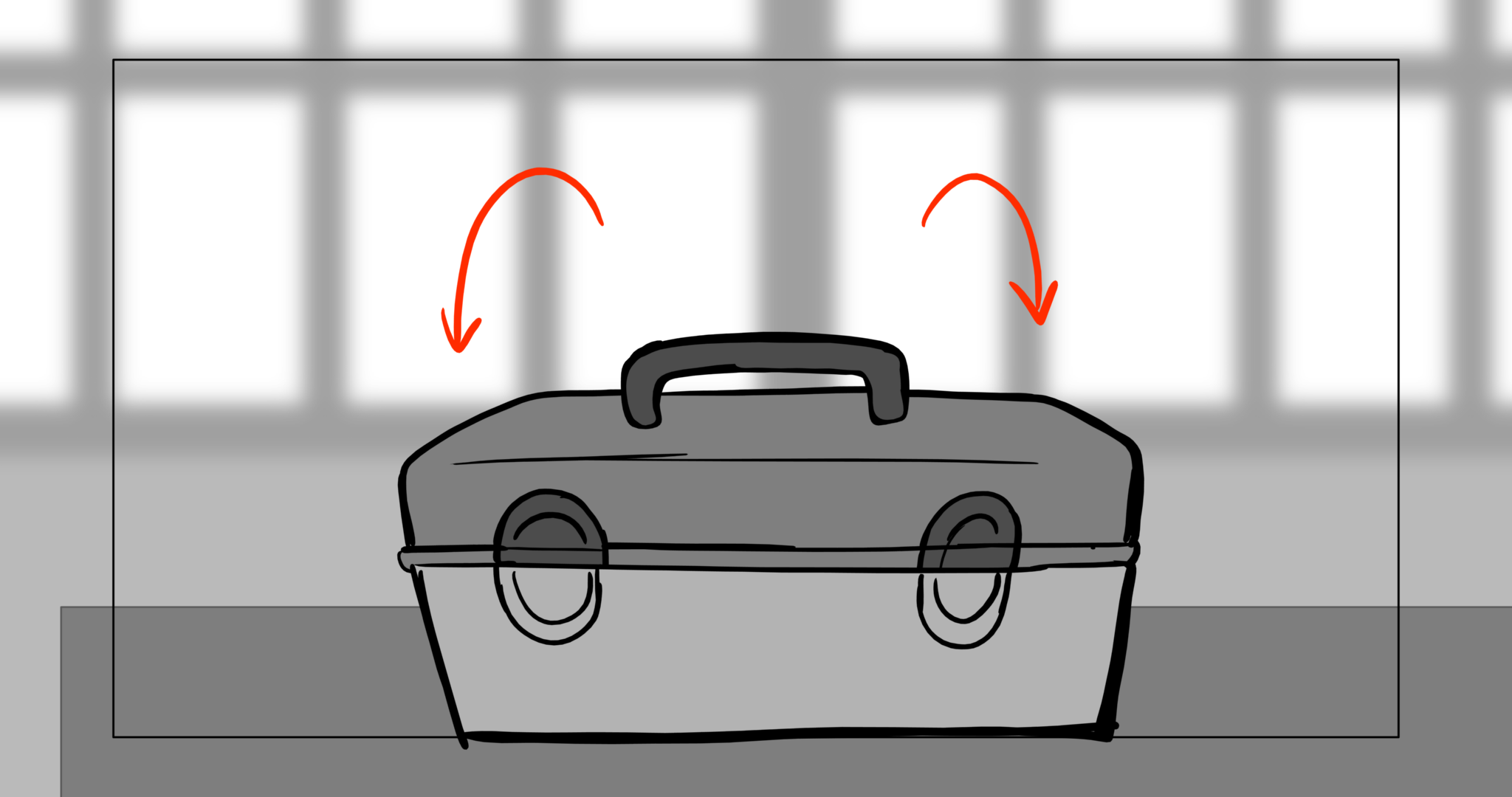 Bimbo — Escena 7, panel 3, storyboard by Melissa Ballesteros