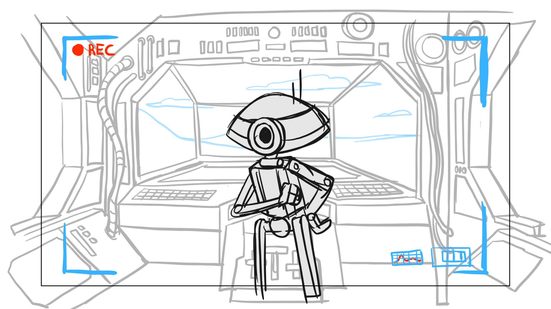 Tauntaun — Escena 03, panel 08, storyboard by Melissa Ballesteros