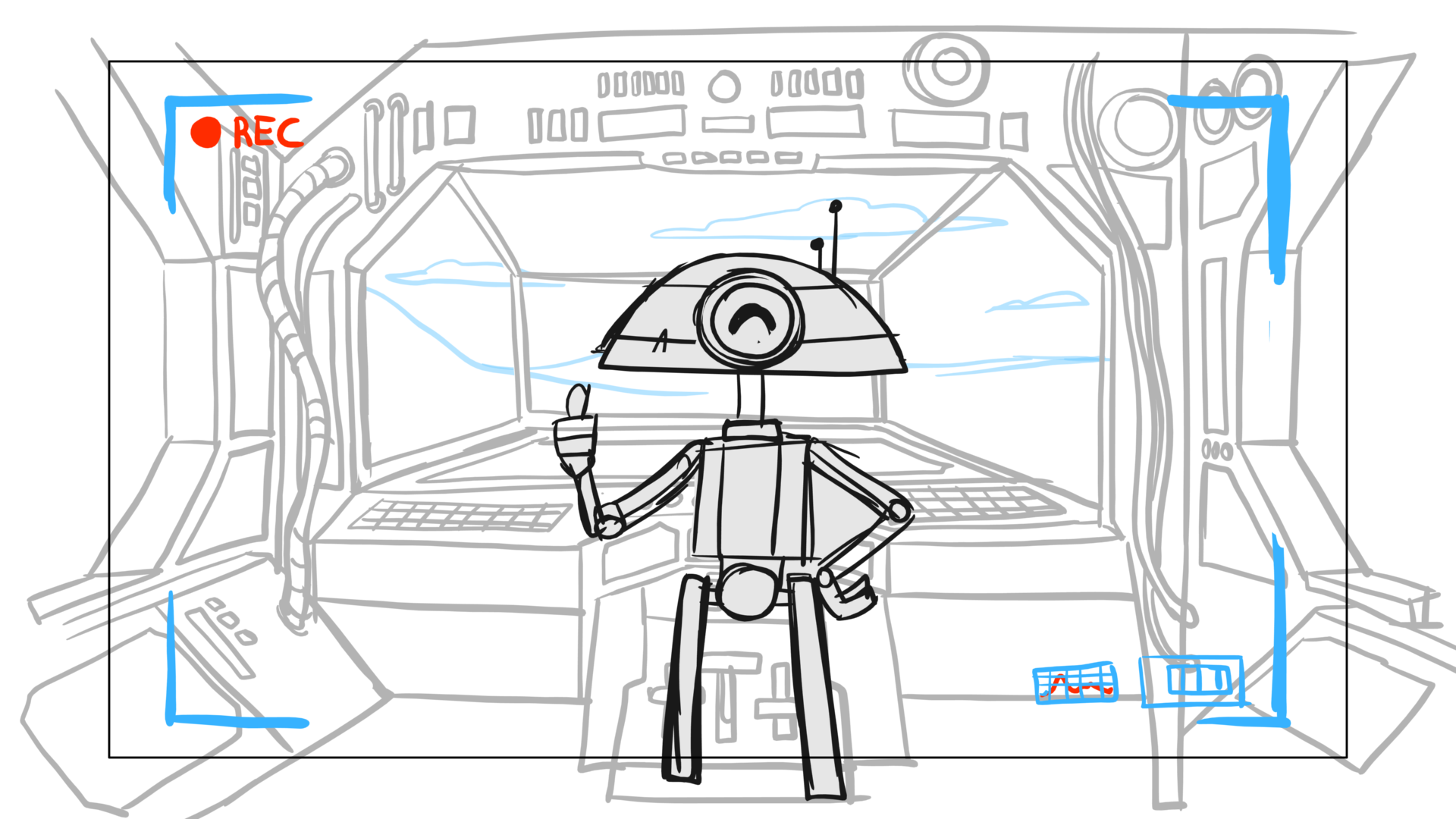 Tauntaun — Escena 03, panel 09, storyboard by Melissa Ballesteros