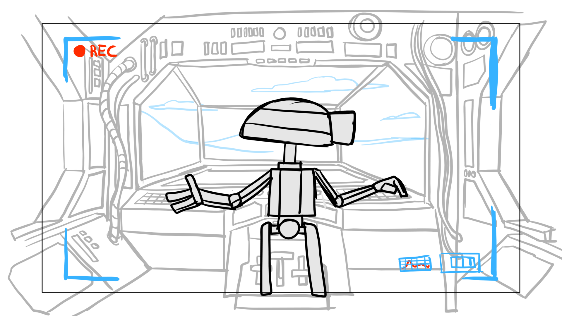 Tauntaun — Escena 03, panel 11, storyboard by Melissa Ballesteros