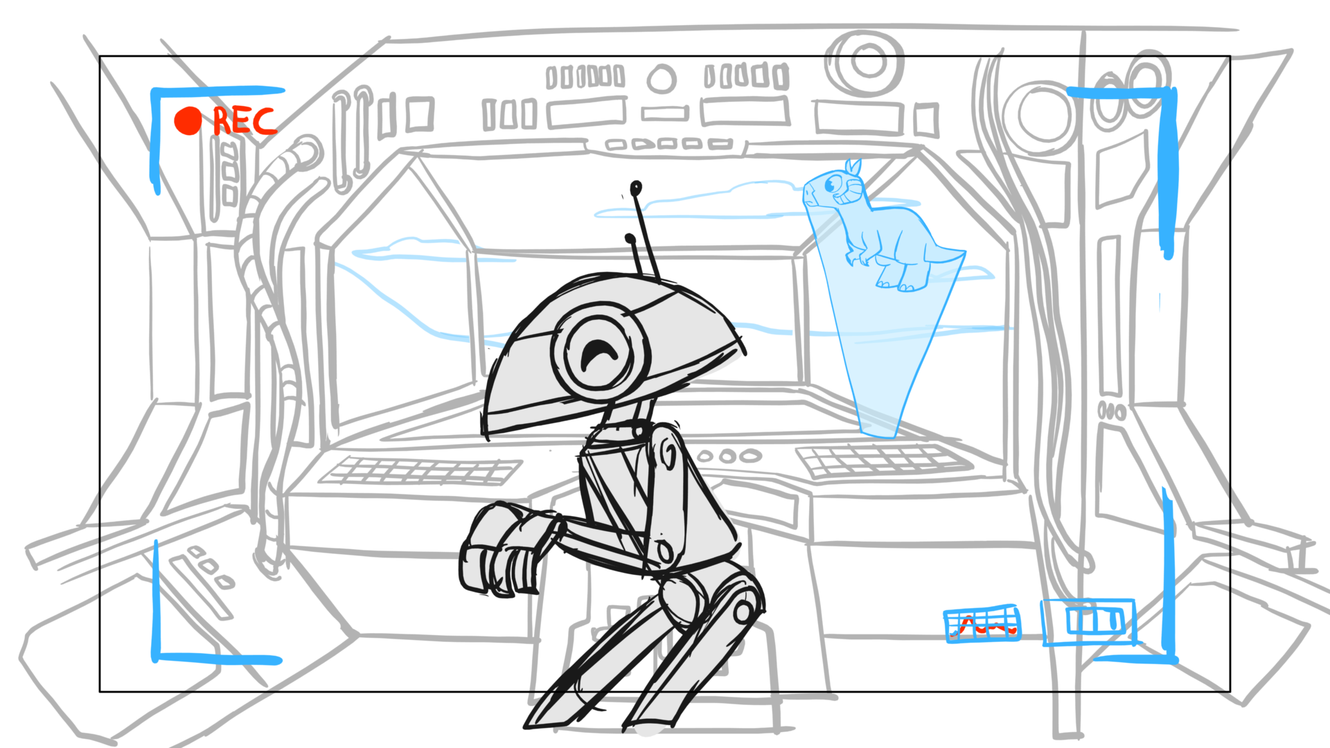 Tauntaun — Escena 03, panel 16, storyboard by Melissa Ballesteros