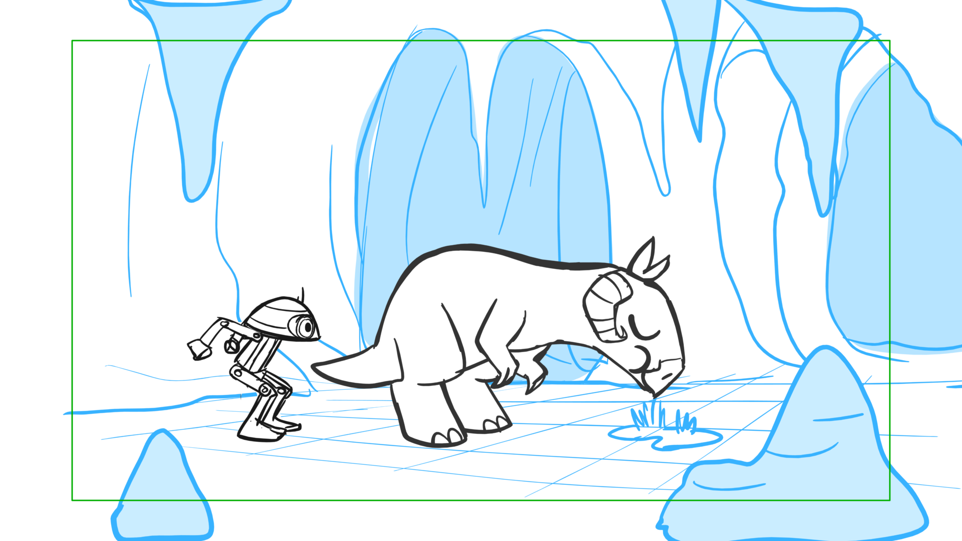 Tauntaun — Escena 04, panel 07, storyboard by Melissa Ballesteros