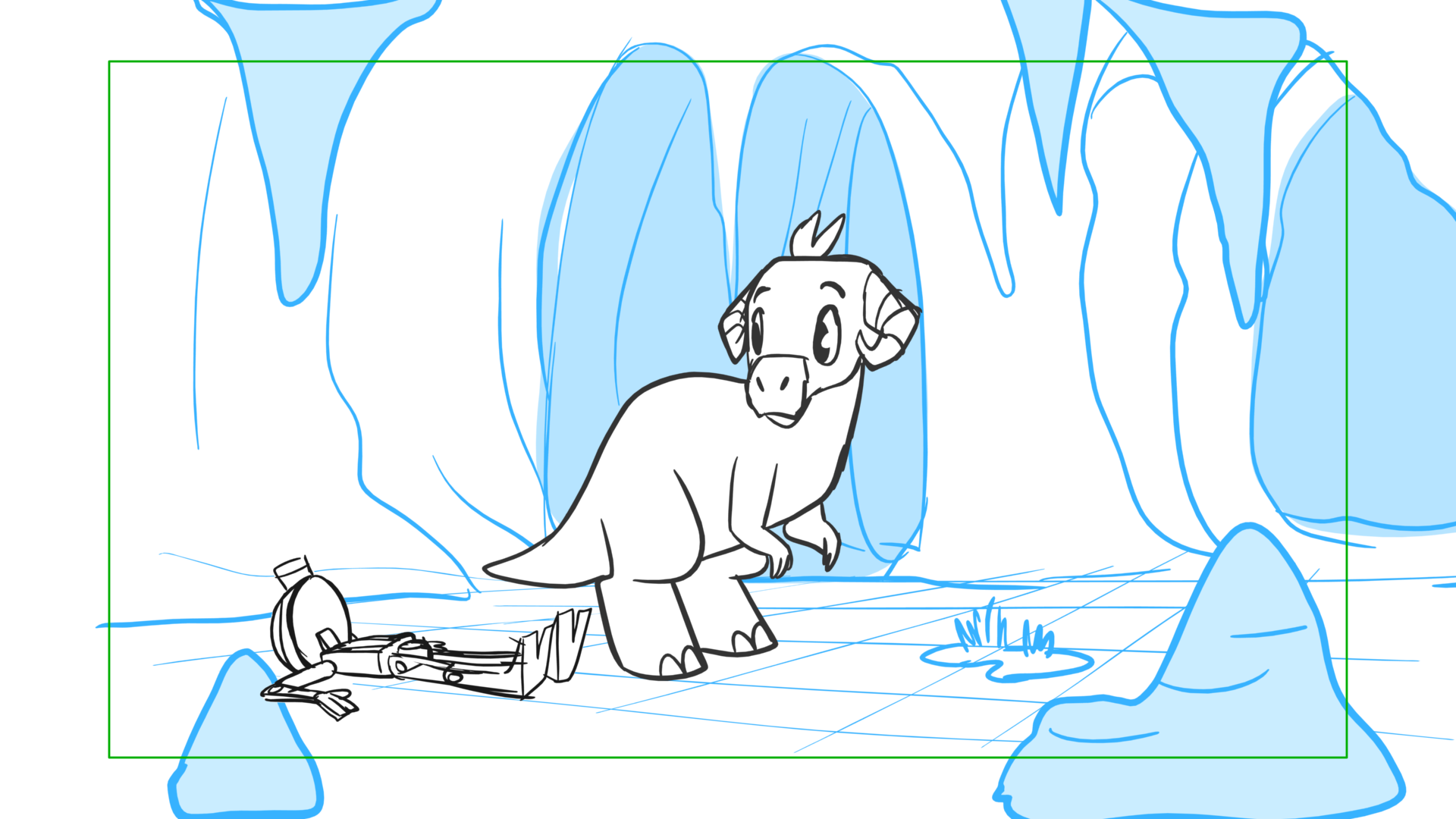 Tauntaun — Escena 04, panel 19, storyboard by Melissa Ballesteros