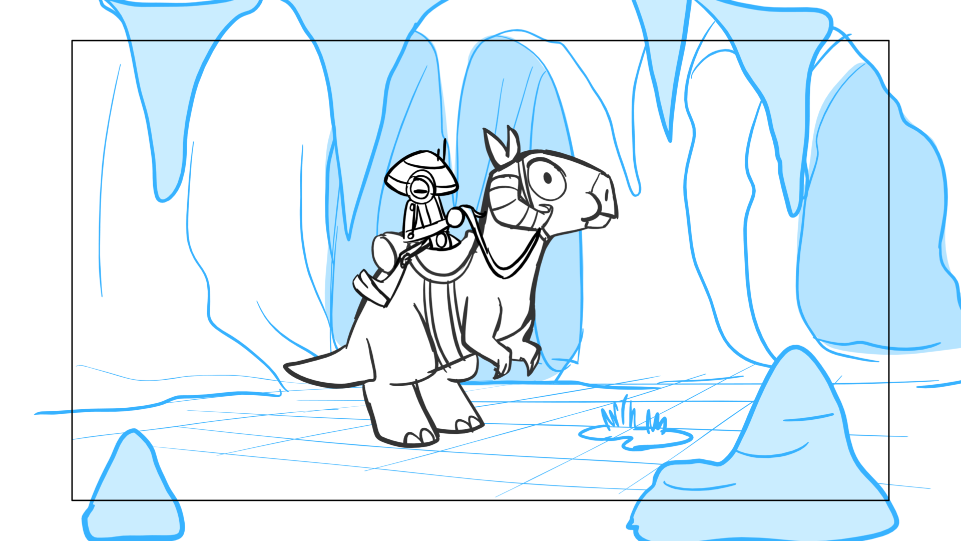 Tauntaun — Escena 05, panel 26, storyboard by Melissa Ballesteros