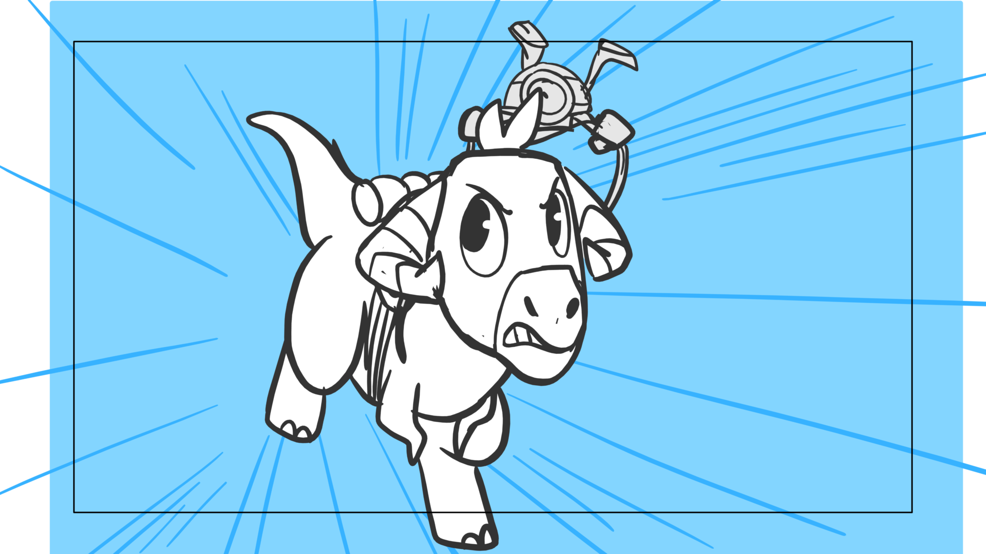 Tauntaun — Escena 07, panel 10, storyboard by Melissa Ballesteros