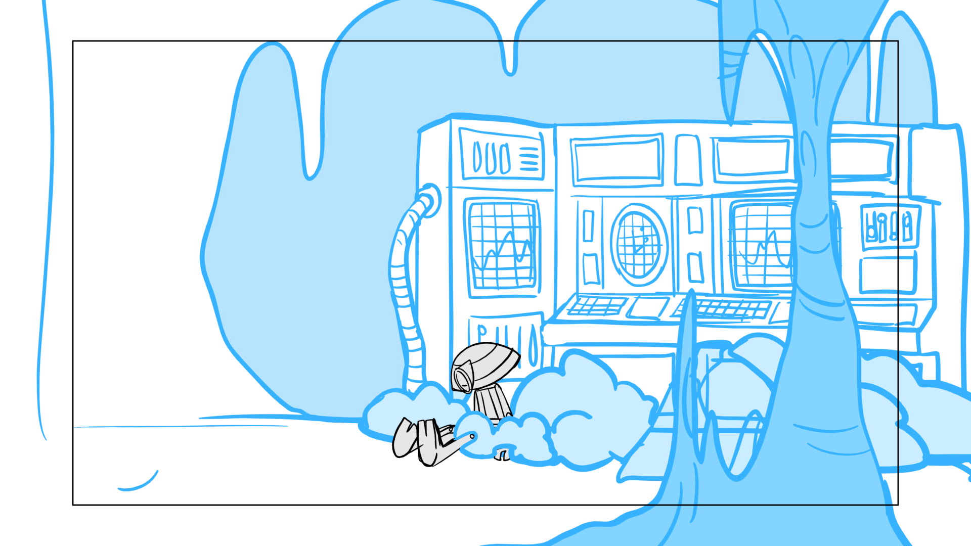Tauntaun — Escena 09, panel 03, storyboard by Melissa Ballesteros