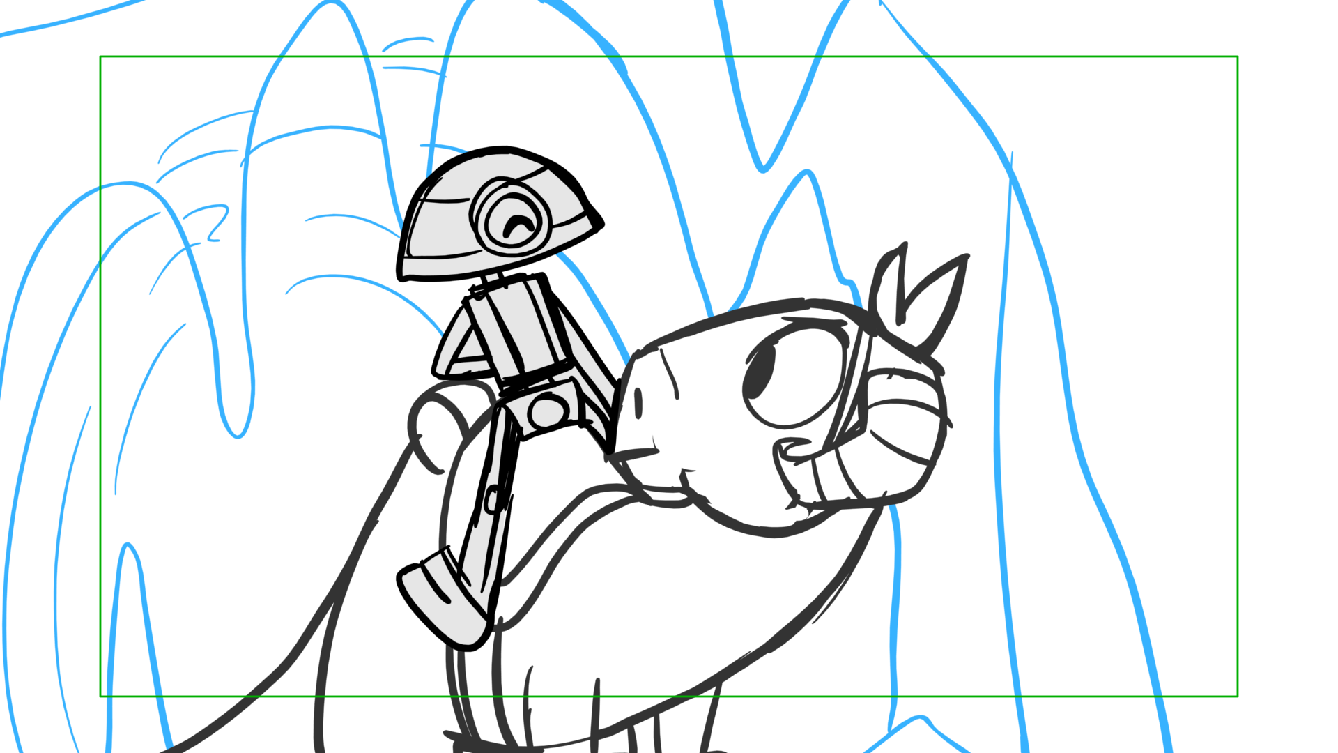 Tauntaun — Escena 15, panel 04, storyboard by Melissa Ballesteros