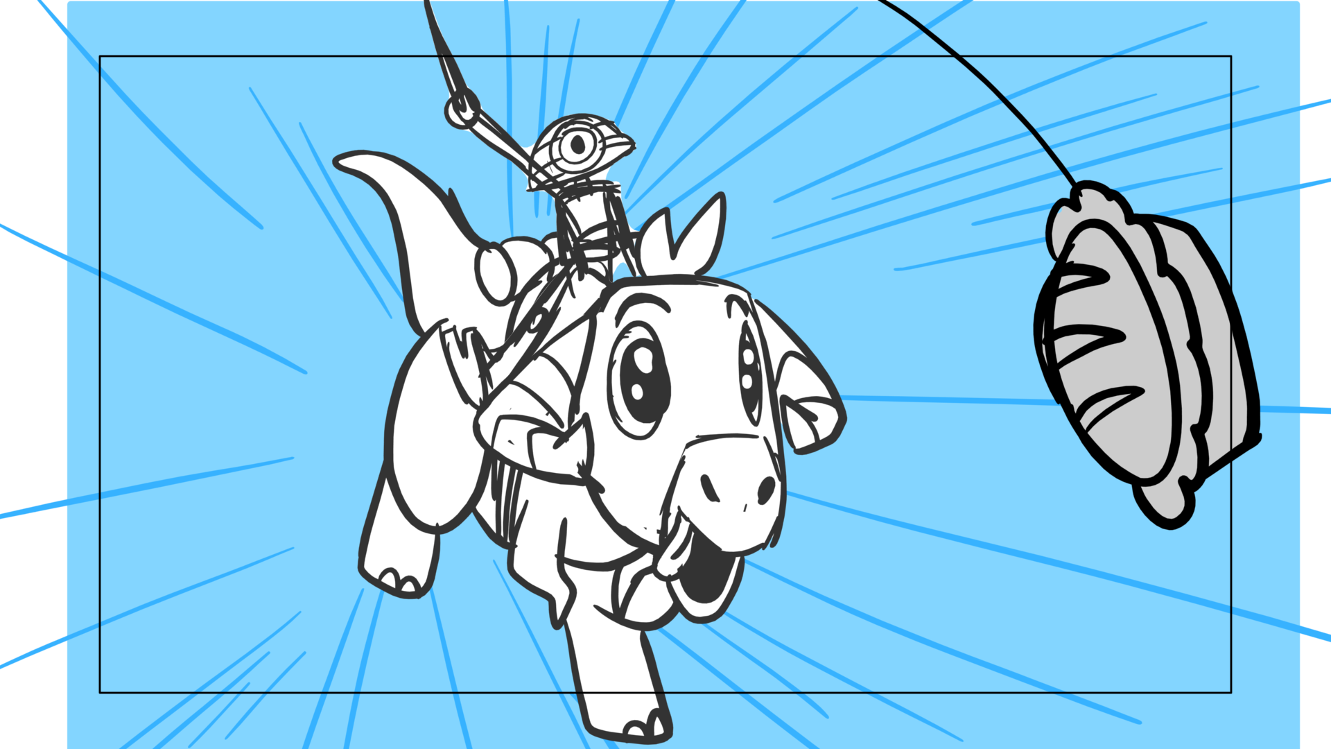 Tauntaun — Escena 17, panel 03, storyboard by Melissa Ballesteros