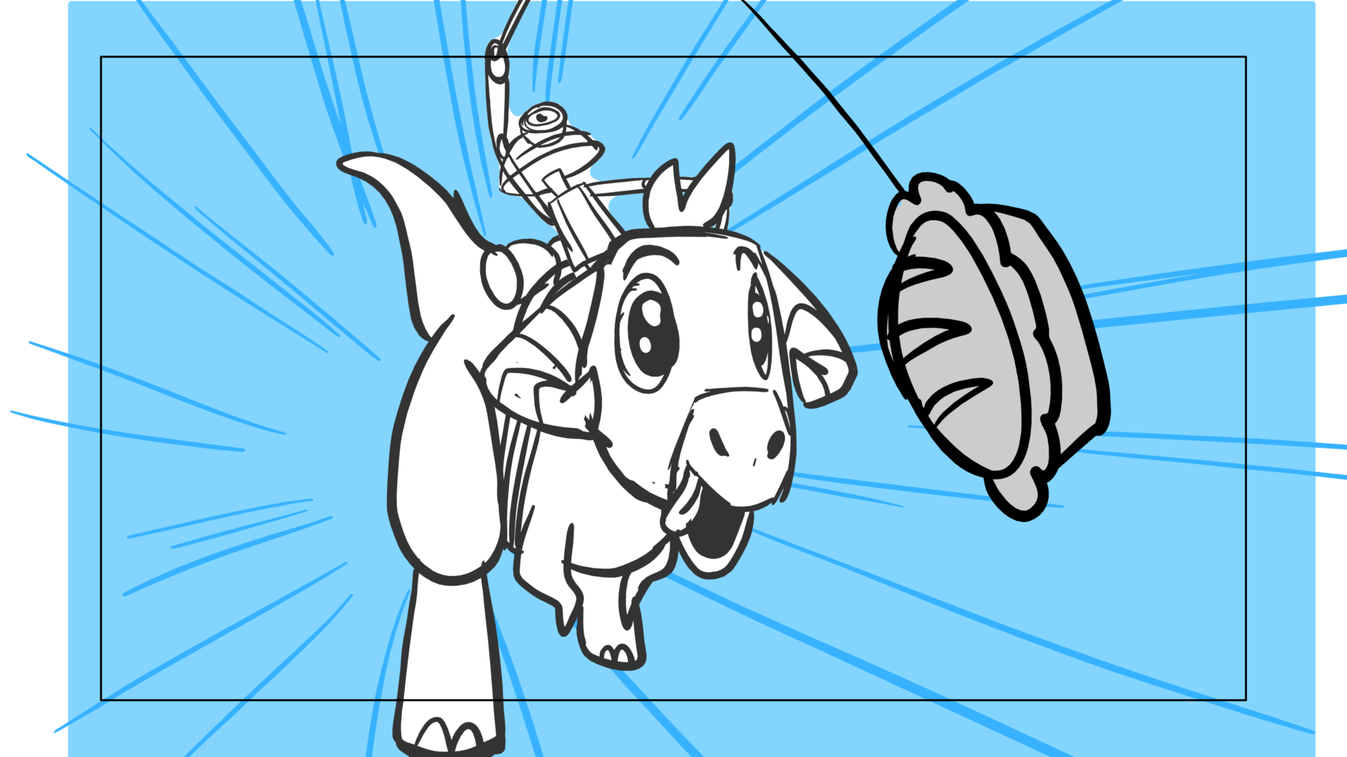 Tauntaun — Escena 17, panel 04, storyboard by Melissa Ballesteros