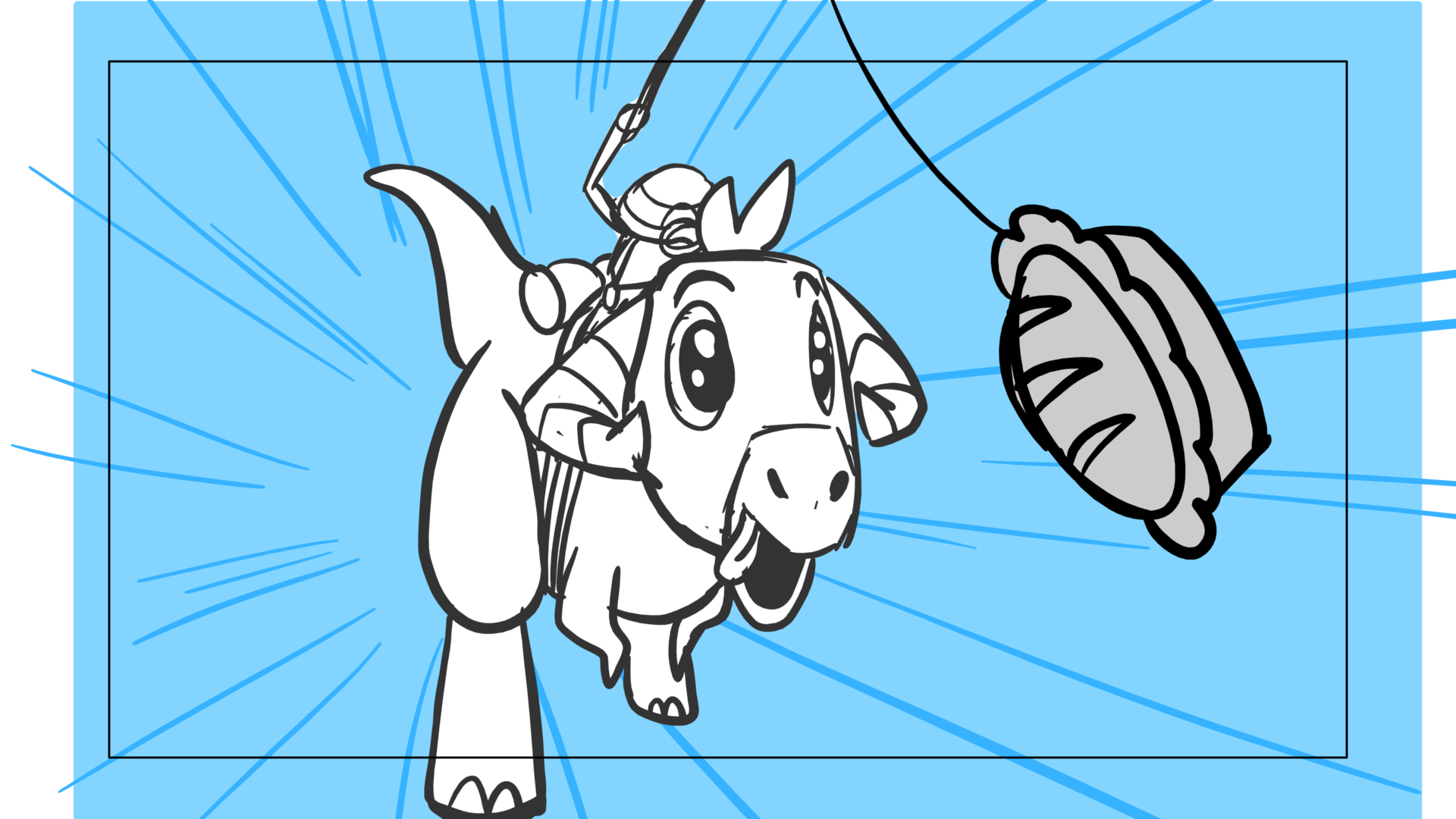 Tauntaun — Escena 17, panel 08, storyboard by Melissa Ballesteros