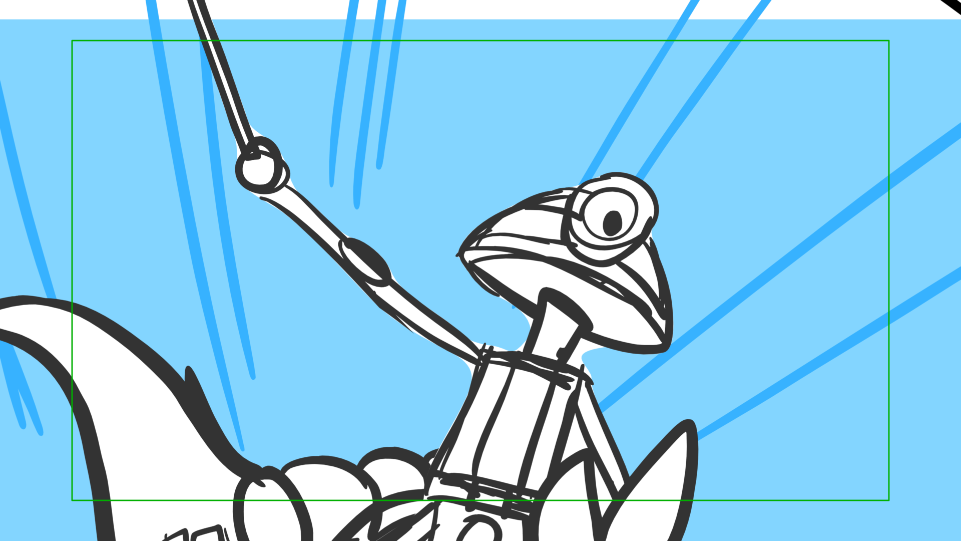 Tauntaun — Escena 18, panel 02, storyboard by Melissa Ballesteros