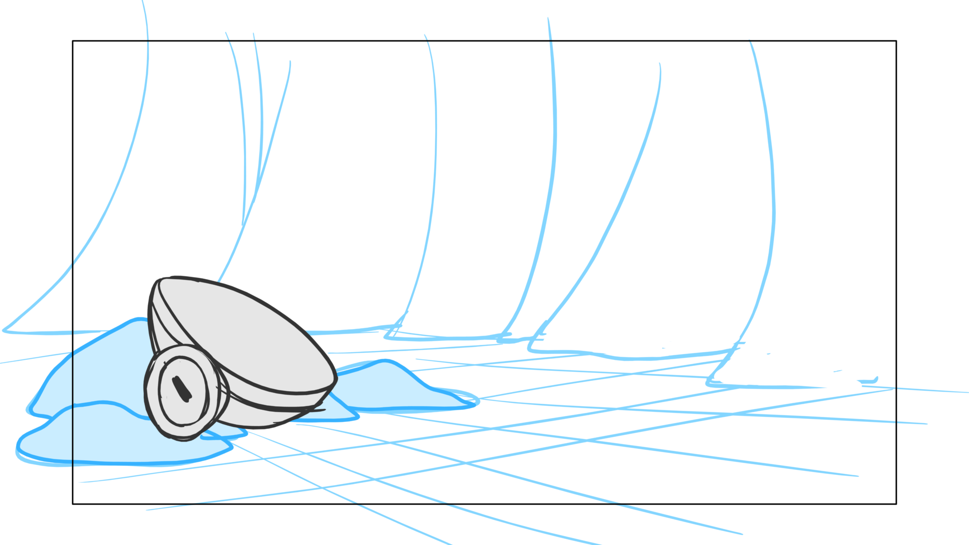 Tauntaun — Escena 24, panel 01, storyboard by Melissa Ballesteros