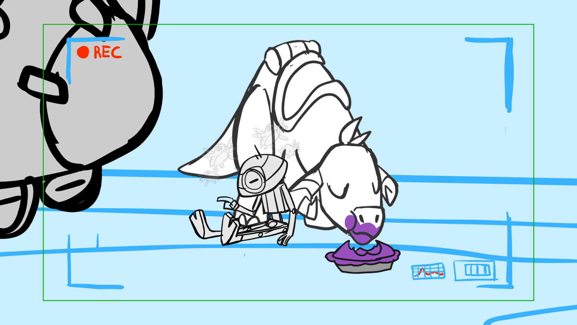 Tauntaun — Escena 29, panel 04, storyboard by Melissa Ballesteros