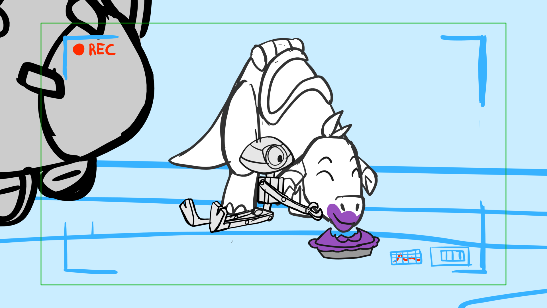 Tauntaun — Escena 29, panel 10, storyboard by Melissa Ballesteros