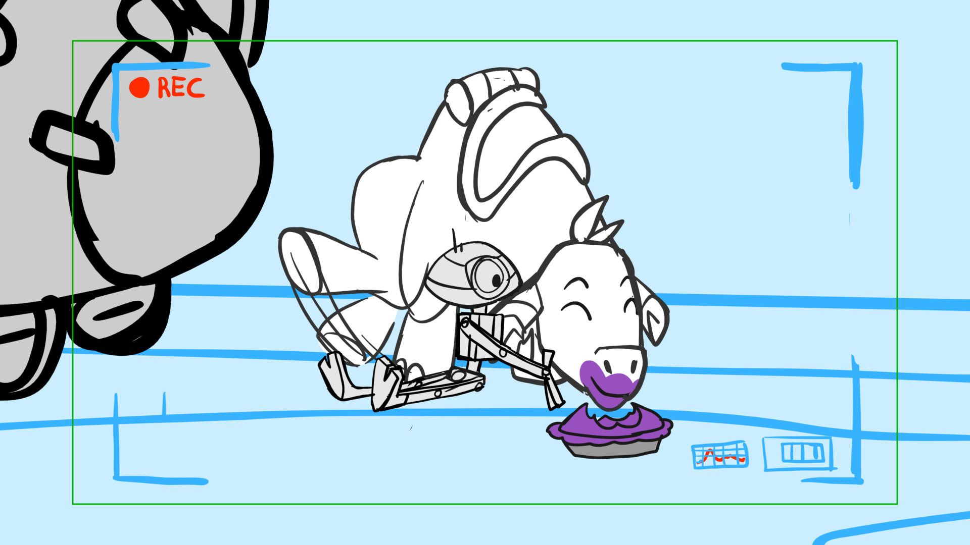 Tauntaun — Escena 29, panel 11, storyboard by Melissa Ballesteros