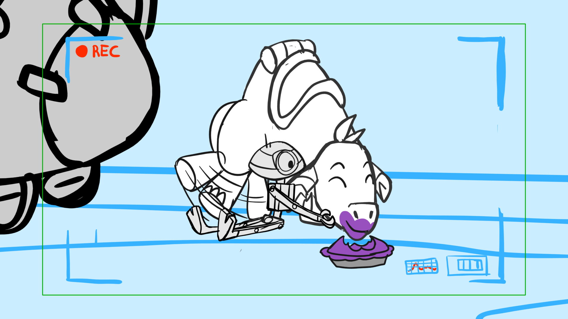 Tauntaun — Escena 29, panel 12, storyboard by Melissa Ballesteros