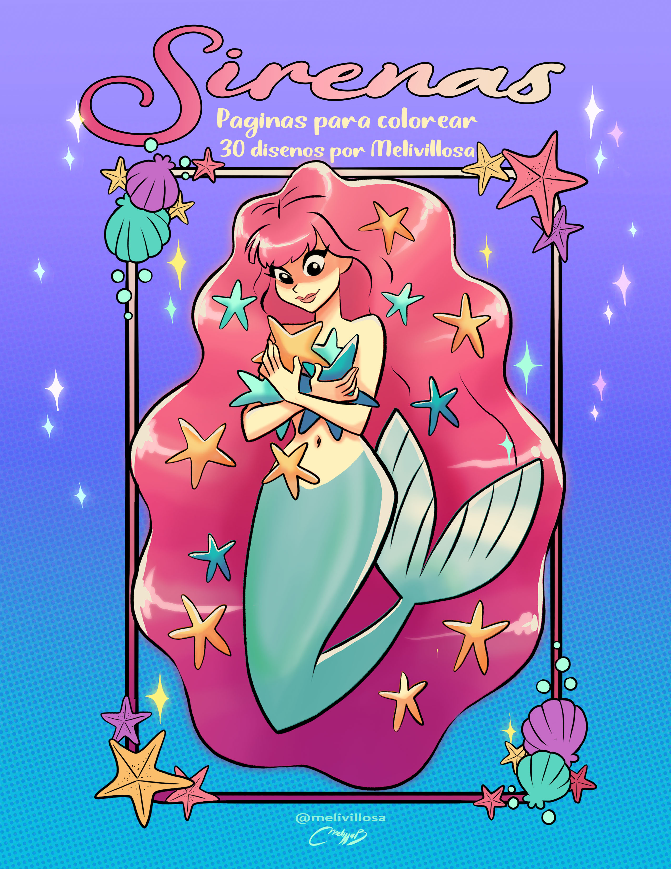 Sirenas — Páginas para colorear